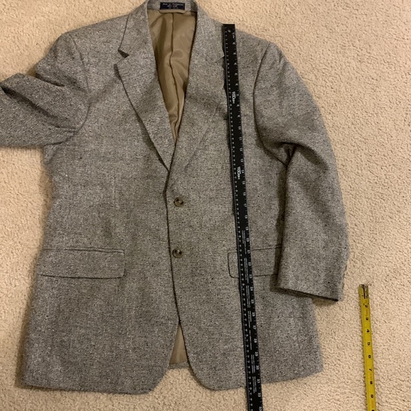 Towncraft size 40R mens blazer sports 100% silk 2 button clousre single vented - Picture 11 of 17